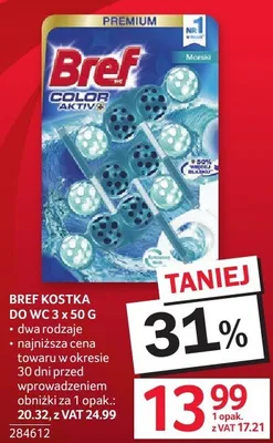 Kostka do WC Bref Color Aktiv+ promocja w Selgros