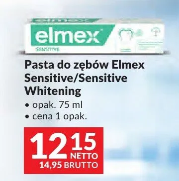 Pasta do zębów Elmex Sensitive/Sensitive Whitening promocja w Makro