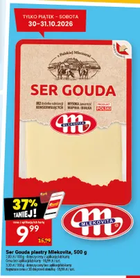 Ser gouda w plastrach Mlekovita promocja w Twój Market