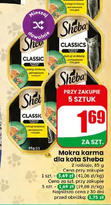 Mokra karma dla kota Sheba Classics promocja w Dino