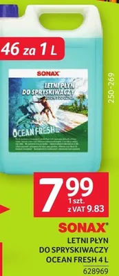 Letni płyn do spryskiwaczy Ocean Fresh Sonax 4l 628969 promocja w Selgros