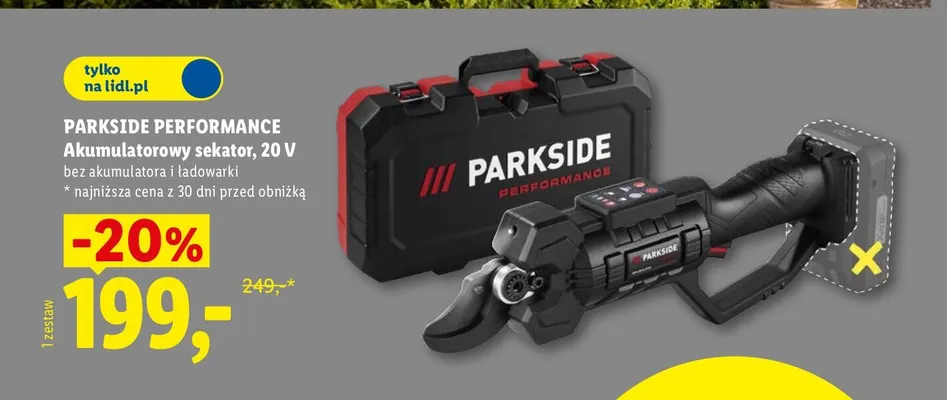 Akumulatorowy sekator Parkside Performance promocja w Lidl