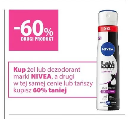 Dezodorant lub żel pod prysznic Nivea promocja w Hebe