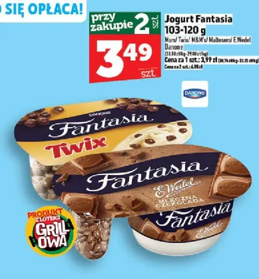 Jogurt Fantasia Mars Danone promocja w TOPAZ