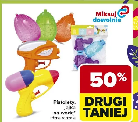 Pistolety na wodę różne rodzaje promocja w Carrefour Market