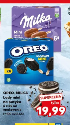 Lody mini na patyku Milka Mini Vanilla & Chocolate promocja w Kaufland