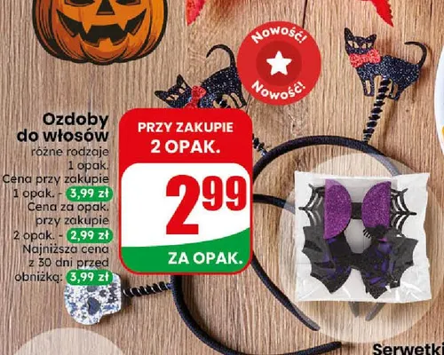 Ozdoby do włosów promocja w Dino
