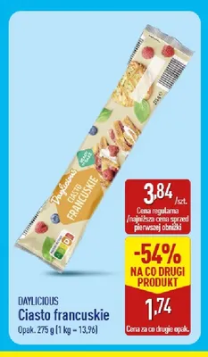 Ciasto francuskie Daylicious promocja w Aldi