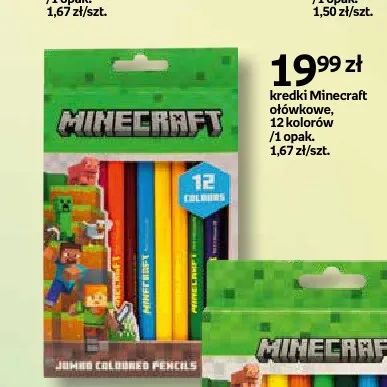 Kredki ołówkowe Minecraft promocja w Empik