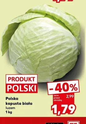 Kapusta biała polska promocja w Kaufland
