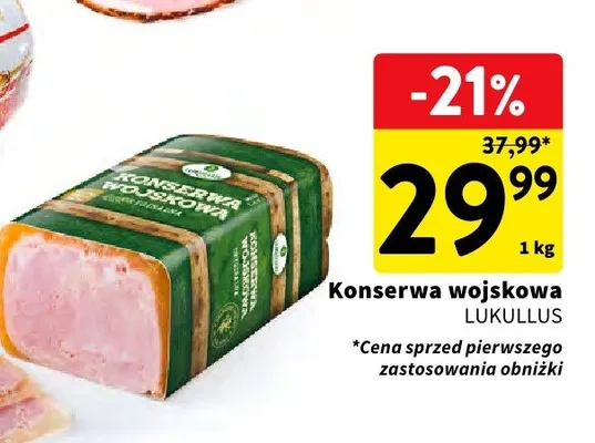 Konserwa wojskowa promocja w Intermarche