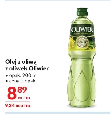 Olej rzepakowy z oliwą z oliwek Oliwier promocja w Makro