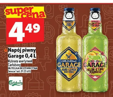 Napój piwny Garage promocja w TOPAZ