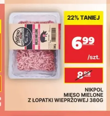 Mięso mielone z łopatki wieprzowej Nikpol promocja w API Market