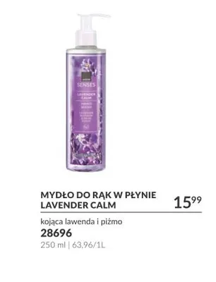 Mydło do rąk w płynie Lavender Calm kojąca lawenda i piżmo Senses promocja w AVON
