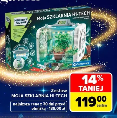 Zestaw Moja szklarnia Hi-Tech Clementoni promocja w Carrefour