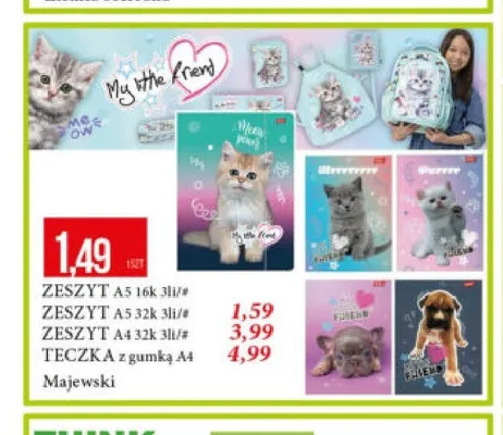 Teczka z gumką A4 My the Friend promocja w Leclerc