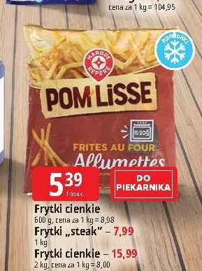 Frytki steak Pom Lisse promocja w Leclerc