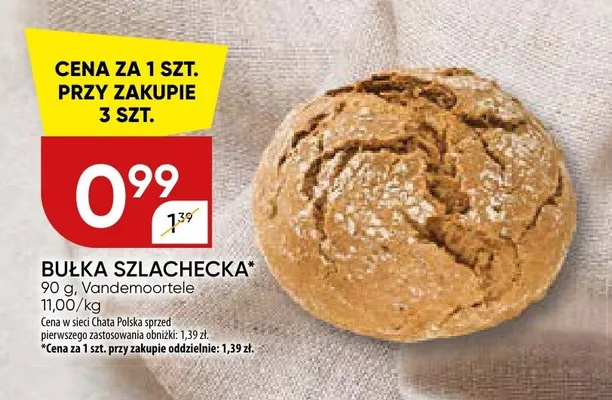 Bułka szlachecka Vandemoortele promocja w Chata Polska