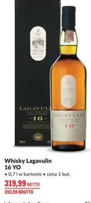 Whisky Lagavulin 16 YO promocja w Makro