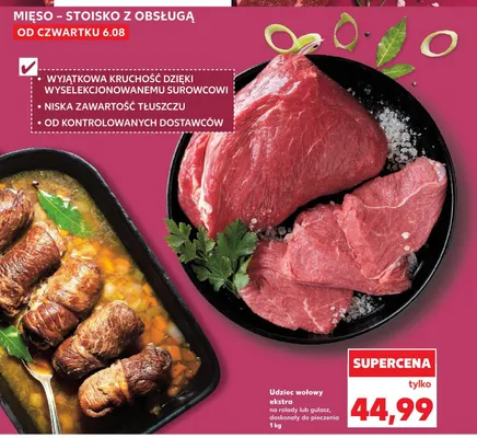 Udziec wołowy ekstra promocja w Kaufland