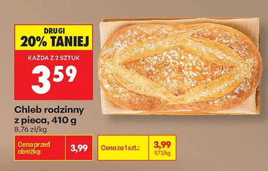 Chleb rodzinny z pieca promocja w Biedronka