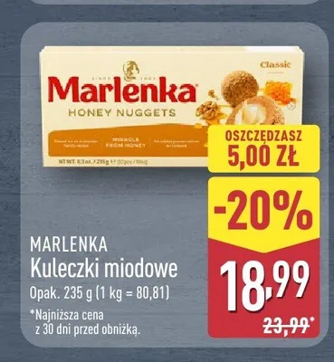 Kuleczki miodowe Marlenka promocja w Aldi