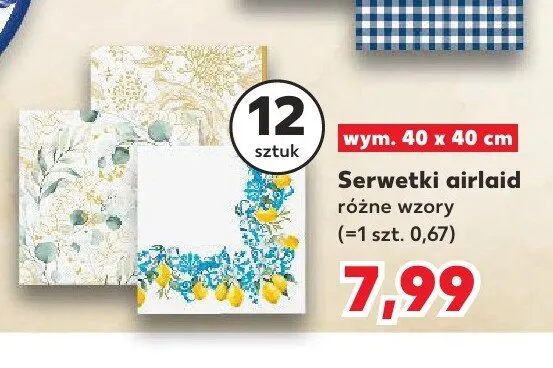 Serwetki airlaid promocja w Kaufland