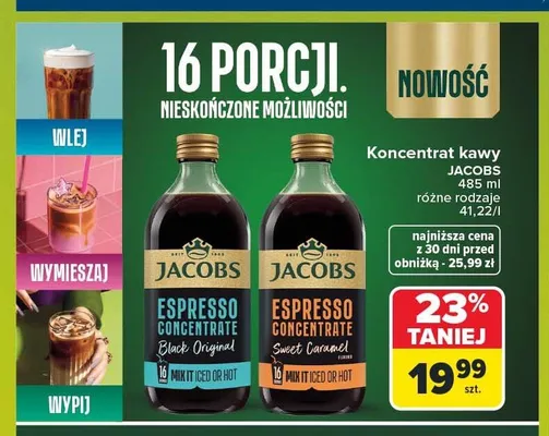 Koncentrat kawy Jacobs Espresso Concentrate Sweet Caramel promocja w Carrefour