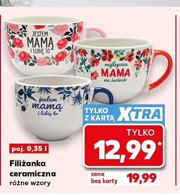 Filiżanka ceramiczna 0,35l Kaufland promocja w Kaufland