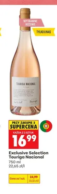 Wino różowe wytrawne Exclusive Selection Touriga Nacional promocja w Biedronka