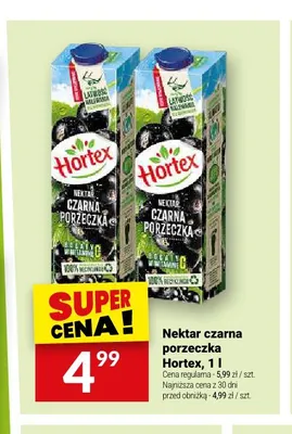 Nektar czarna porzeczka Hortex promocja w Twój Market