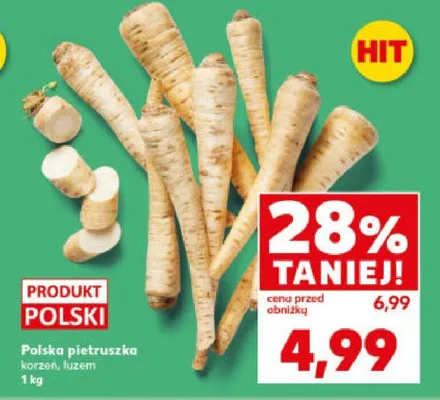 Polska pietruszka korzeń, luzem promocja w Kaufland