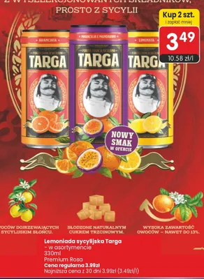 Lemoniada sycylijska Targa Aranciata promocja w Market Point