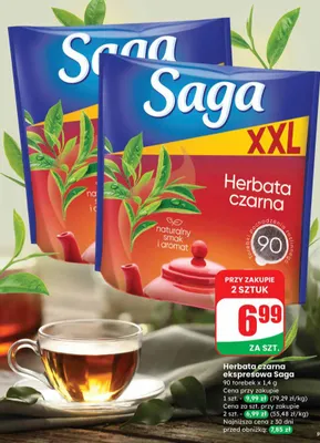 Herbata czarna ekspresowa promocja w Dino