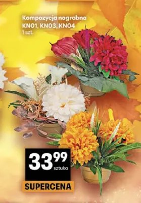 Kompozycja nagrobna KN03 promocja w Delikatesy Centrum