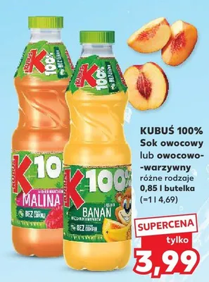 Sok owocowy lub owocowo-warzywny różne rodzaje promocja w Kaufland