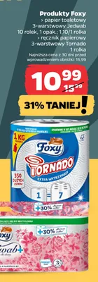 Papier toaletowy Foxy Jedwab 3-warstwowy promocja w Netto