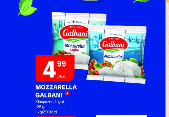 Ser Mozzarella Galbani Klasyczna promocja w Chorten