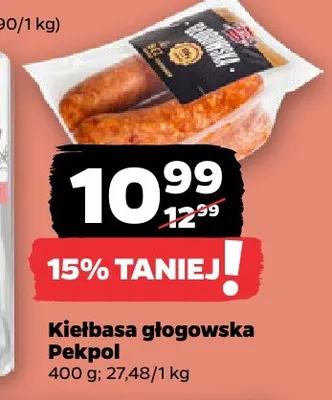 Kiełbasa głogowska Pekpol promocja w Netto