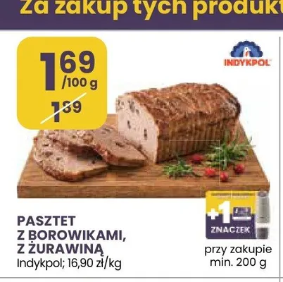 Pasztet z borowikami Indykpol promocja w Stokrotka