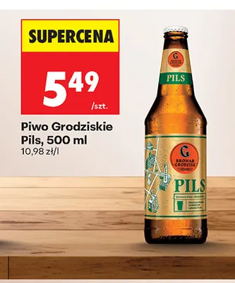 Piwo Grodziskie Pils promocja w Biedronka