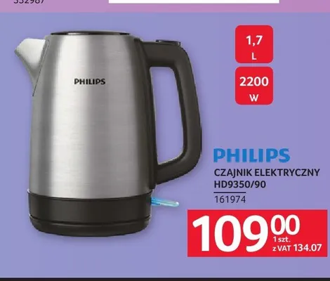 Czajnik elektryczny PHILIPS HD9350/90 promocja w Selgros