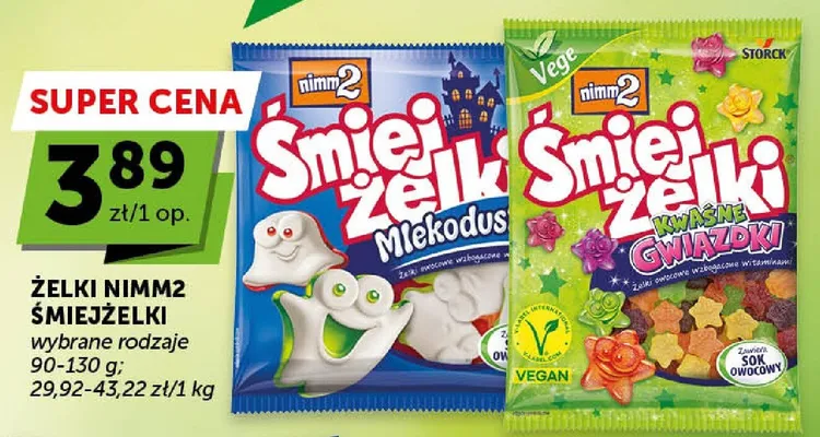 Żelki Nimm2 Śmiejżelki wybrane rodzaje promocja w ABC