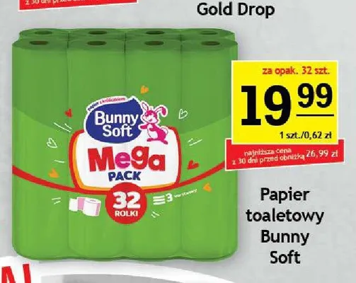 Papier toaletowy Bunny Soft Mega Pack promocja w Gram Market