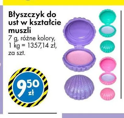 Błyszczyk do ust w kształcie muszli promocja w Tedi