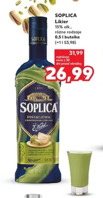 Likier Soplica Pistacjowa z dodatkiem białej czekolady E.Wedel promocja w Kaufland
