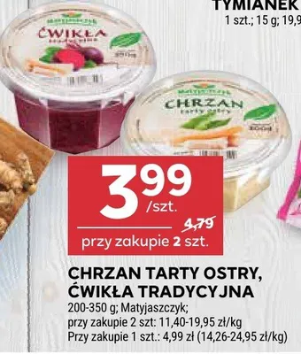 Chrzan tarty ostry, ćwikła tradycyjna promocja w Stokrotka