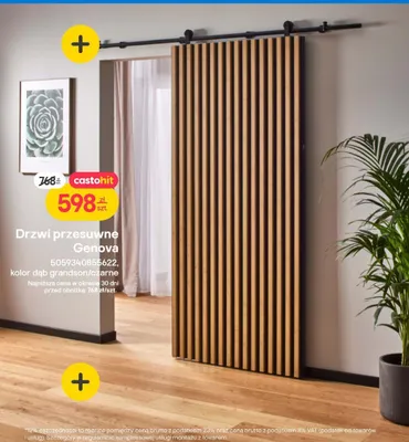 Drzwi przesuwne Genova promocja w Castorama