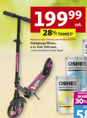 Iso powder 4oypack Oshee 1050 g, różne rodzaje promocja w Auchan